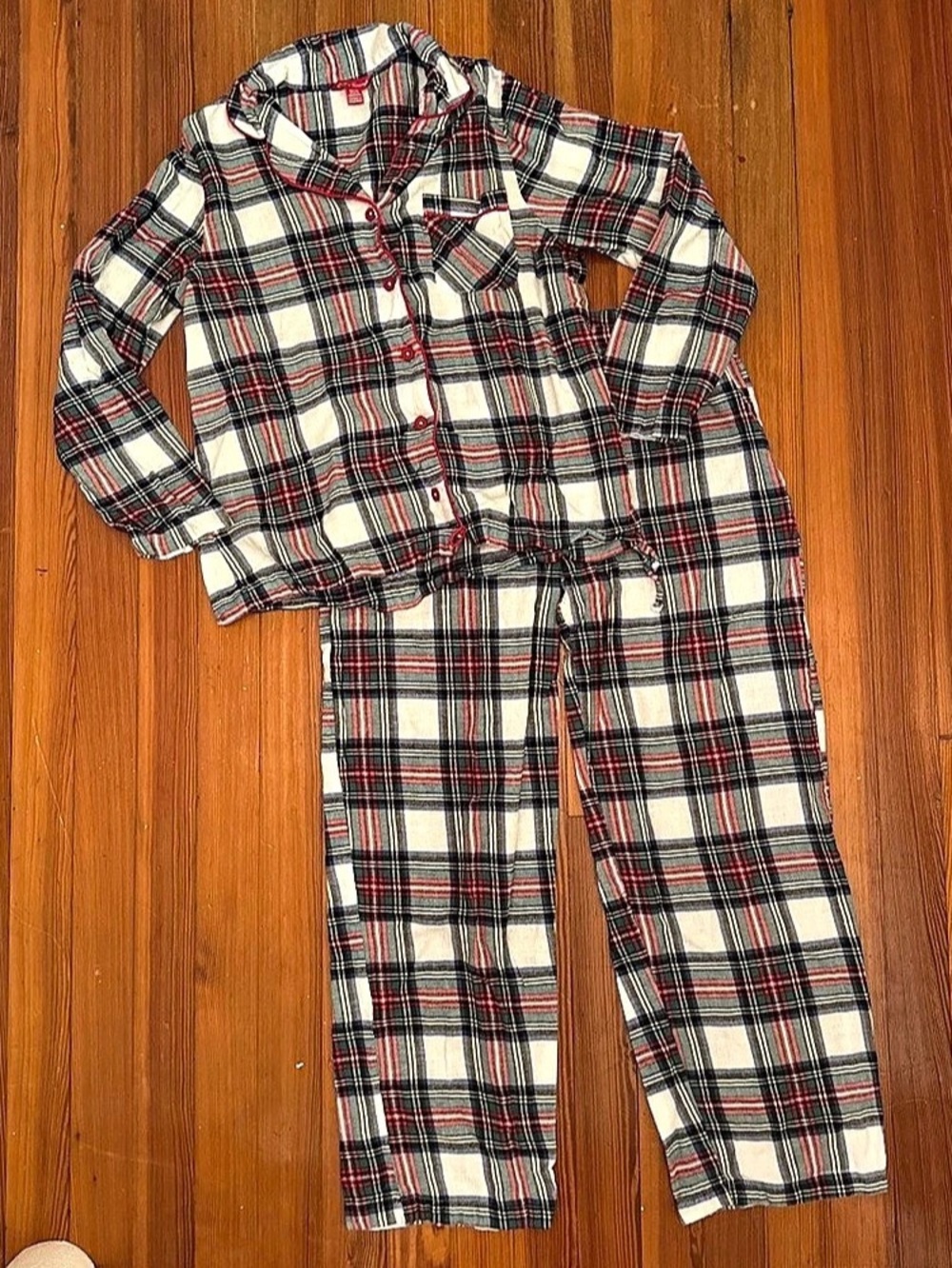 Plaid Cotton Pajama Set